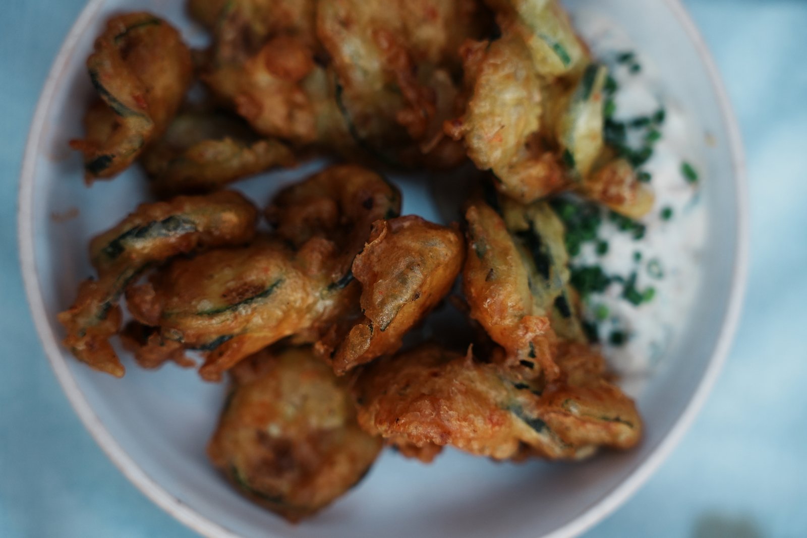 Beignets de courgette servis au Café Poulard
